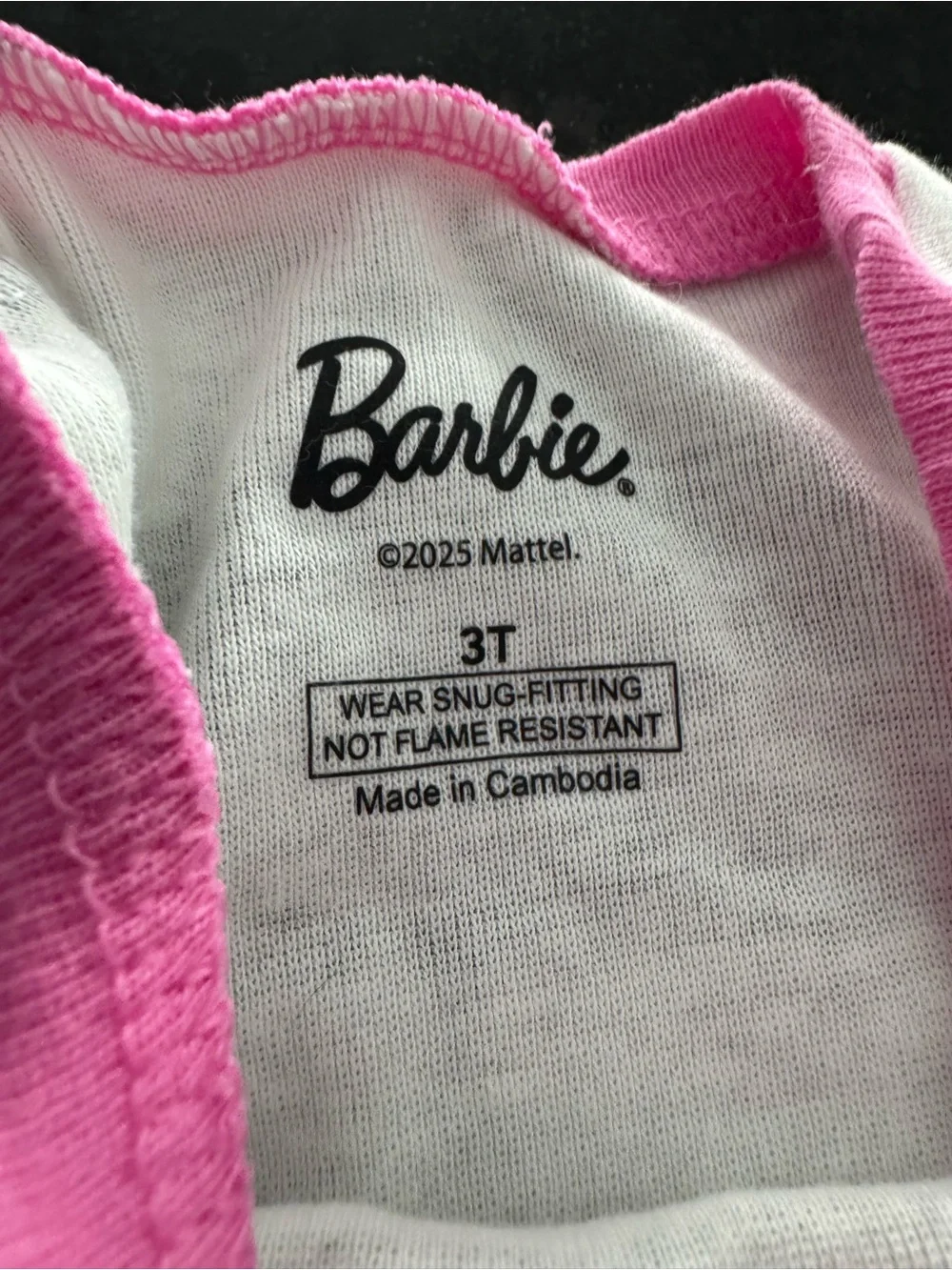 Toddler Girl Barbie 4-pc. Snug Fit Pajama Top & Pajama Bottoms Set 3T New